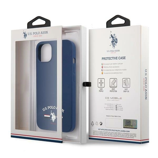 US Polo USHCP13SSFGV iPhone 13 mini 5,4" granatowy/navy Silicone Collectioneng