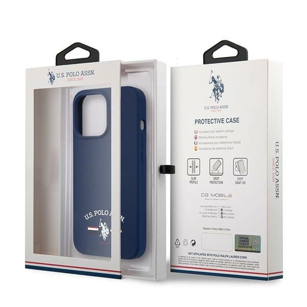 US Polo USHCP13XSFGV iPhone 13 Pro Max 6,7" granatowy/navy Silicone Collectioneng