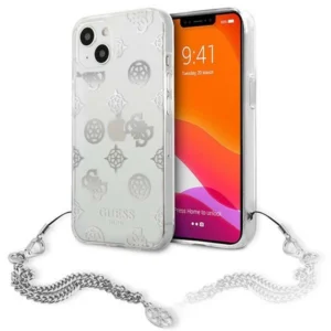 Guess GUHCP13SKPESI iPhone 13 mini 5.4" silver/silver hardcase Peony Chain Collectioneng