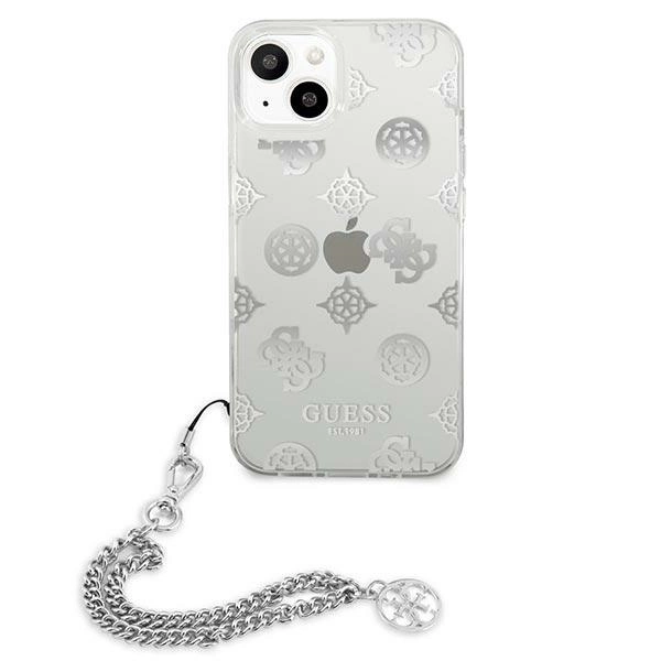 Guess GUHCP13SKPESI iPhone 13 mini 5.4" silver/silver hardcase Peony Chain Collectioneng