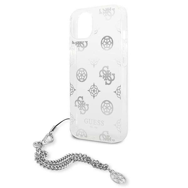 Guess GUHCP13SKPESI iPhone 13 mini 5.4" silver/silver hardcase Peony Chain Collectioneng