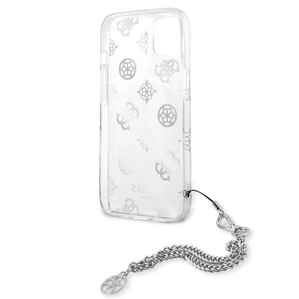 Guess GUHCP13SKPESI iPhone 13 mini 5.4" silver/silver hardcase Peony Chain Collectioneng