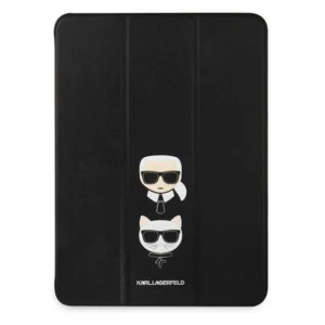 Karl Lagerfeld KLFC12OKCK iPad 12.9" Pro 2021 Book Cover czarny/black Saffiano Karl &Choupetteeng