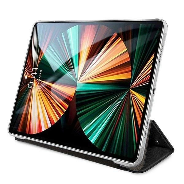 Karl Lagerfeld KLFC12OKCK iPad 12.9" Pro 2021 Book Cover czarny/black Saffiano Karl &Choupetteeng