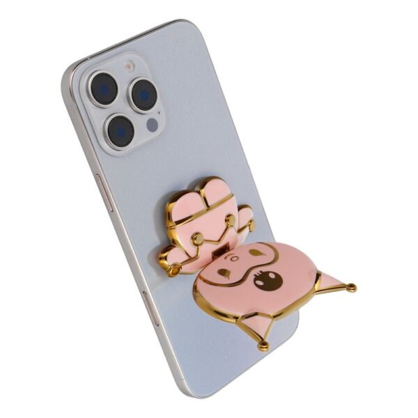 Phone stand DOLL - stick-on - pink