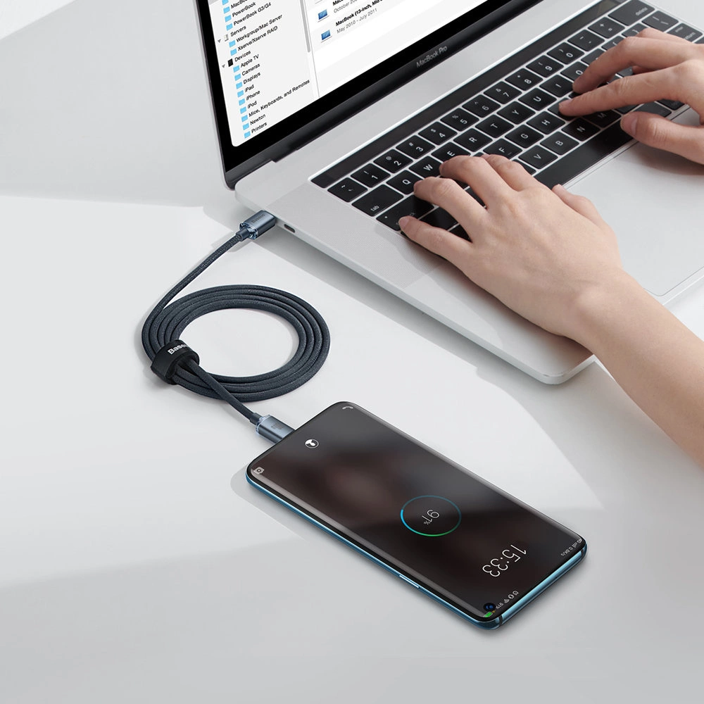 Baseus CAJY000601 USB-C - USB-C PD cable 100W 5A 480Mb/s 1.2m - blackeng