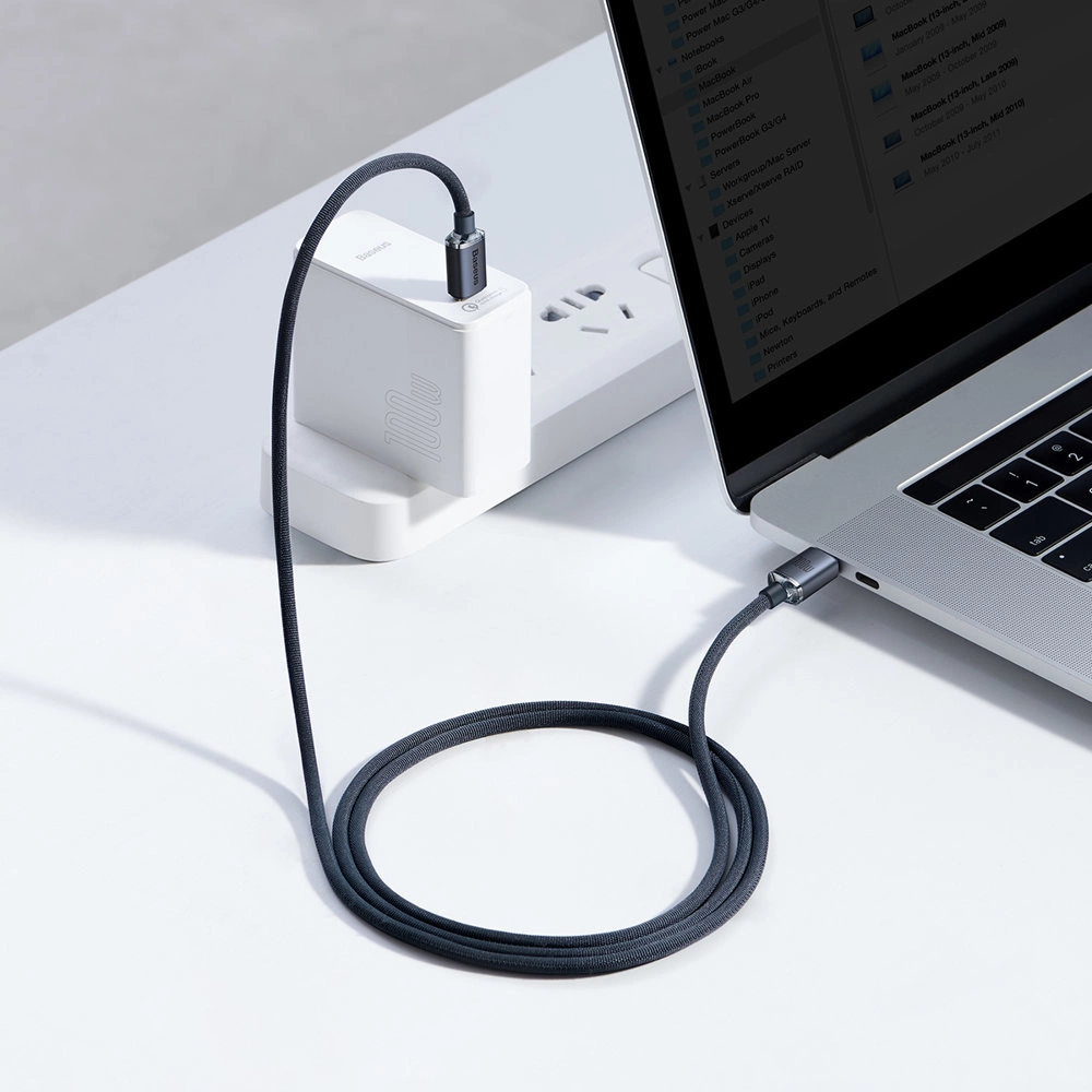 Baseus CAJY000601 USB-C - USB-C PD cable 100W 5A 480Mb/s 1.2m - blackeng