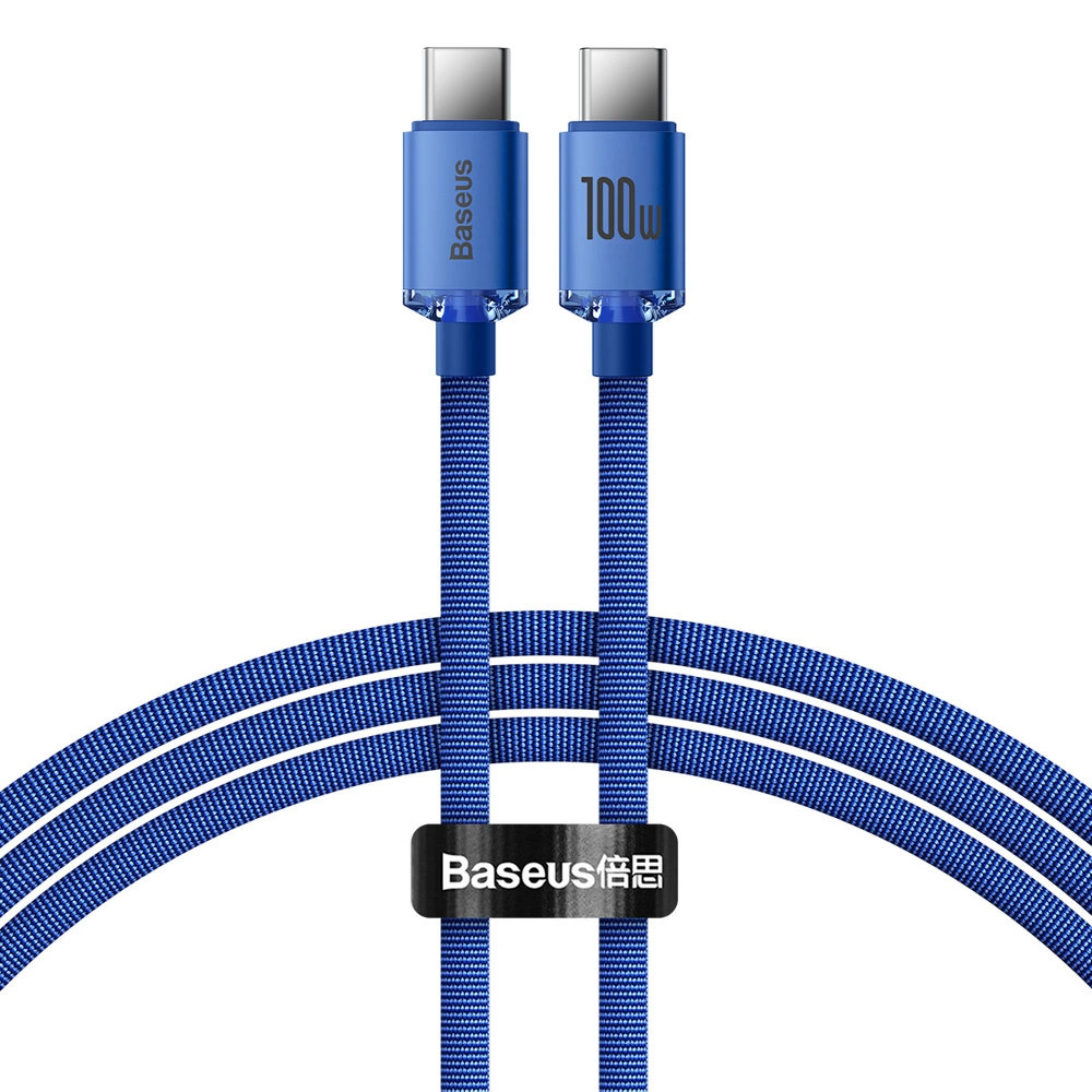 Baseus CAJY000603 USB-C - USB-C PD cable 100W 5A 480Mb/s 1.2m - blueeng