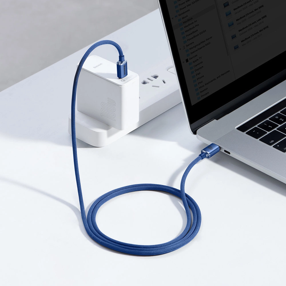 Baseus CAJY000603 USB-C - USB-C PD cable 100W 5A 480Mb/s 1.2m - blueeng