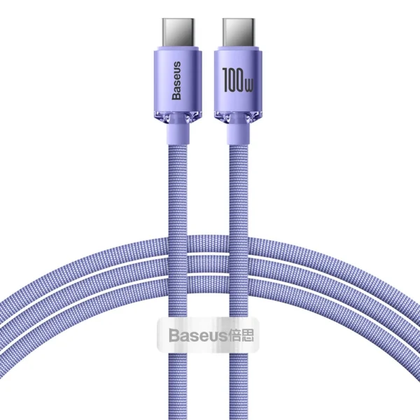 Baseus CAJY000701 USB-C - USB-C PD cable 100W 5A 480Mb/s 1.2m - purpleeng