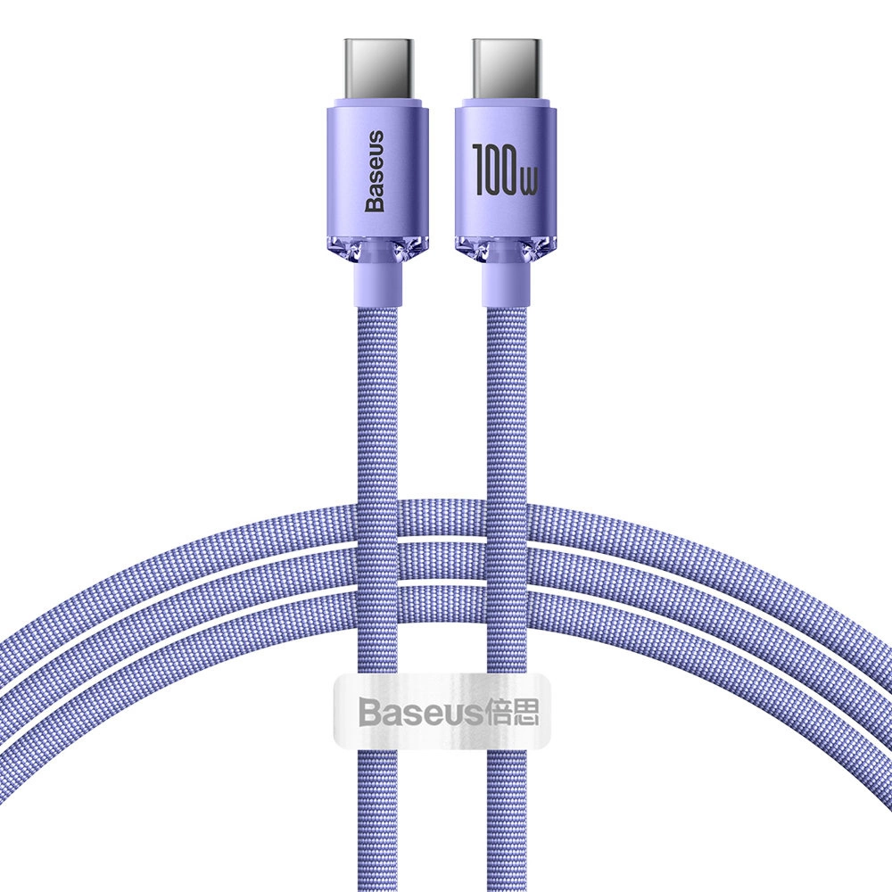 Baseus CAJY000701 USB-C - USB-C PD cable 100W 5A 480Mb/s 1.2m - purpleeng