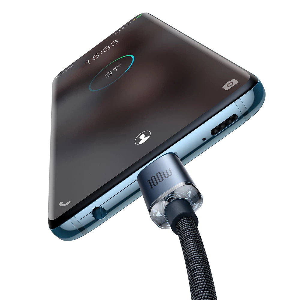 Baseus CAJY000701 USB-C - USB-C PD cable 100W 5A 480Mb/s 2m - blackeng