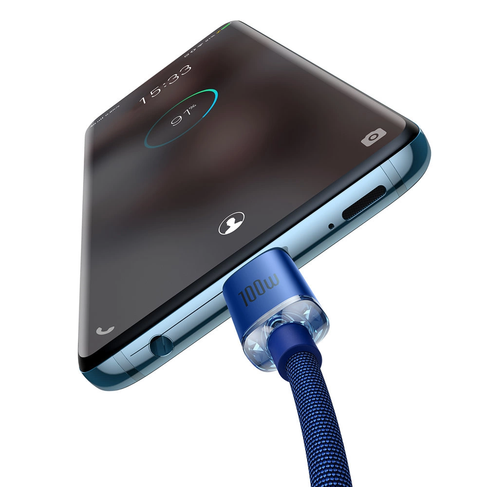 Baseus CAJY000703 USB-C - USB-C PD cable 100W 480Mb/s 2m - blueeng