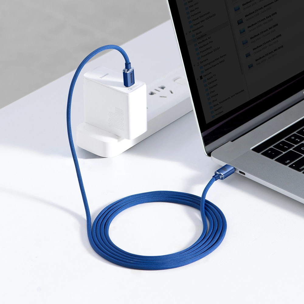 Baseus CAJY000703 USB-C - USB-C PD cable 100W 480Mb/s 2m - blueeng