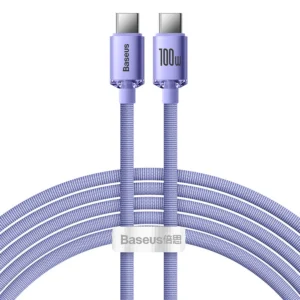 Baseus CAJY000705 USB-C - USB-C PD QC cable 100W 5A 480Mb/s 2m - purpleeng