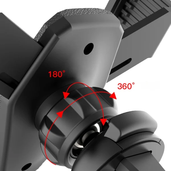 Gravity smartphone car holder, black air vent grille (YC07)eng