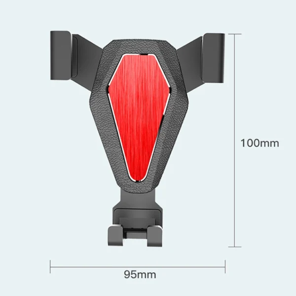 Gravity smartphone car holder, silver (YC07)eng