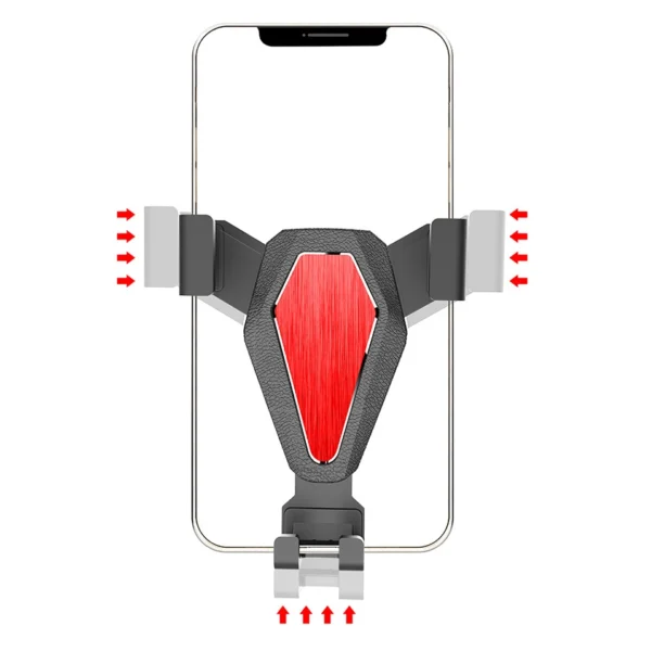 Gravity smartphone car holder, silver (YC07)eng
