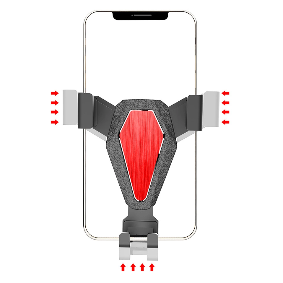 Gravity smartphone car holder, silver (YC07)eng