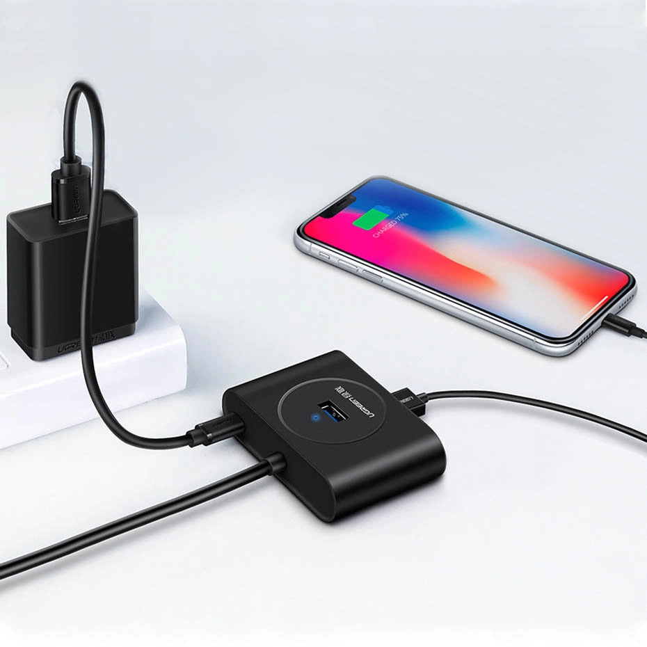 Ugreen multifunctional USB HUB Type c - 4 x USB 3.0 1m white (CR113)eng