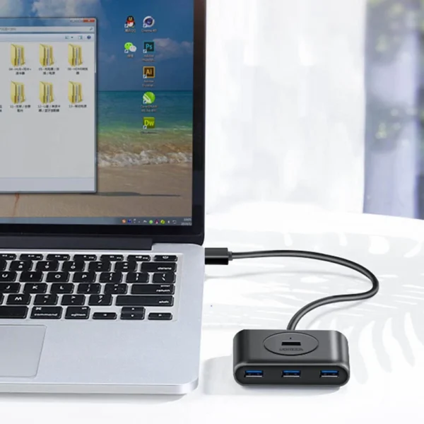 Ugreen multifunctional USB HUB Type c - 4 x USB 3.0 1m white (CR113)eng