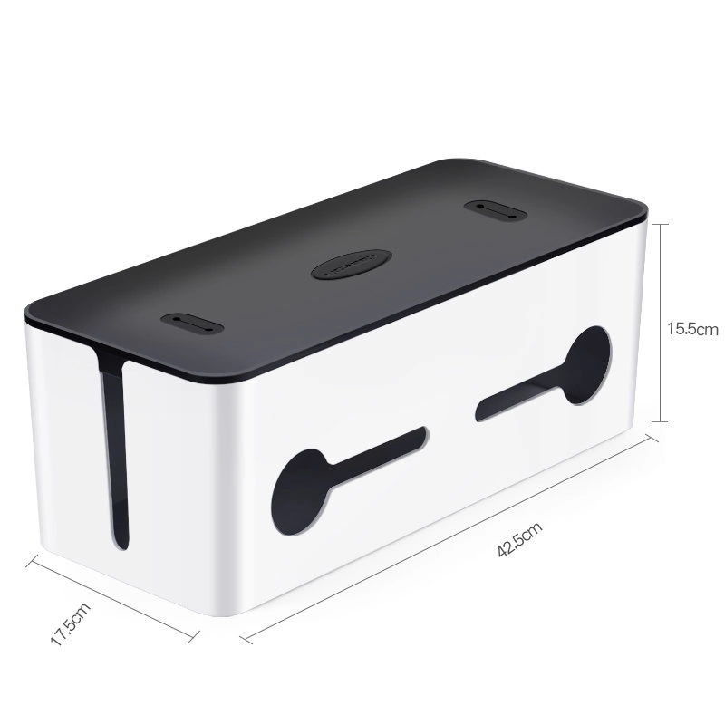 Ugreen cable organizer box box for slats L 42.5x17.5x15.5cm black and white (LP110)eng