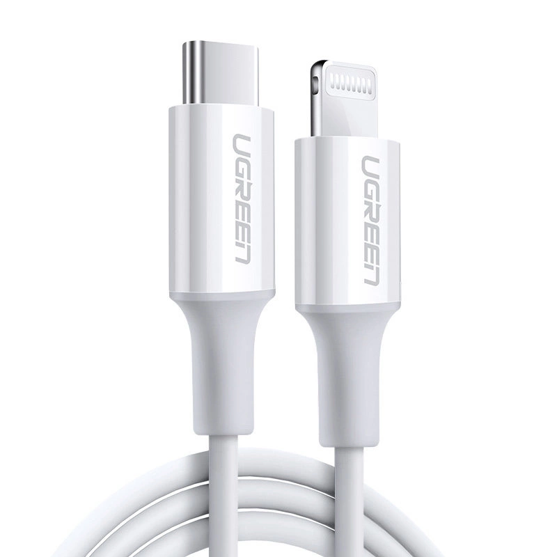 Ugreen US171 Lightning - USB-C PD Cable 20W 3A 480Mb/s 1.5m - Whiteeng