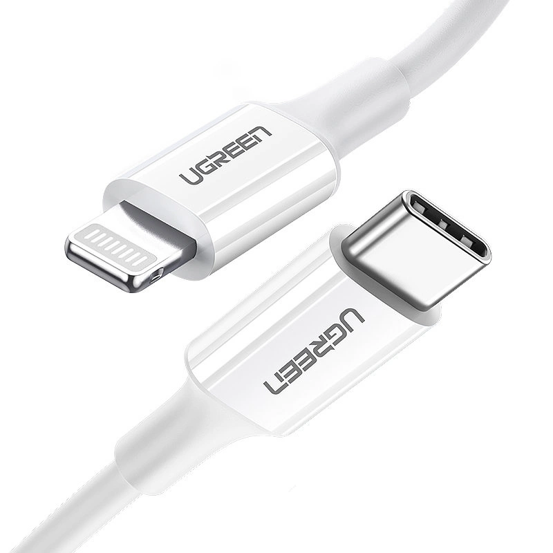 Ugreen US171 Lightning - USB-C PD Cable 20W 3A 480Mb/s 1.5m - Whiteeng