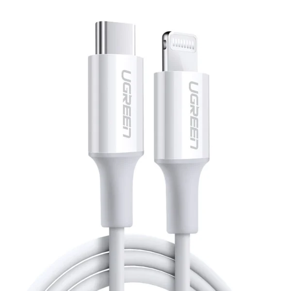 Ugreen cable USB Type C - Lightning 3A cable 0.25 m white (US171)eng