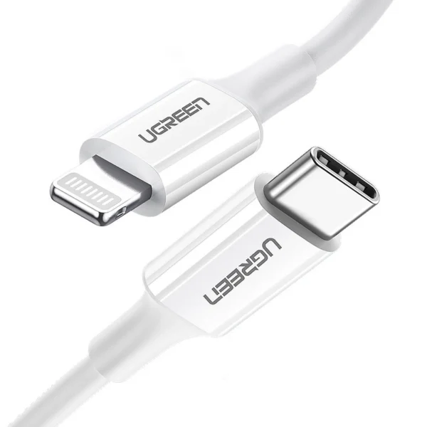 Ugreen cable USB Type C - Lightning 3A cable 0.25 m white (US171)eng