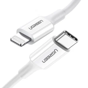 Ugreen US171 Lightning - USB-C MFi PD cable 20W 3A 480Mb/s 0.5m - whiteeng
