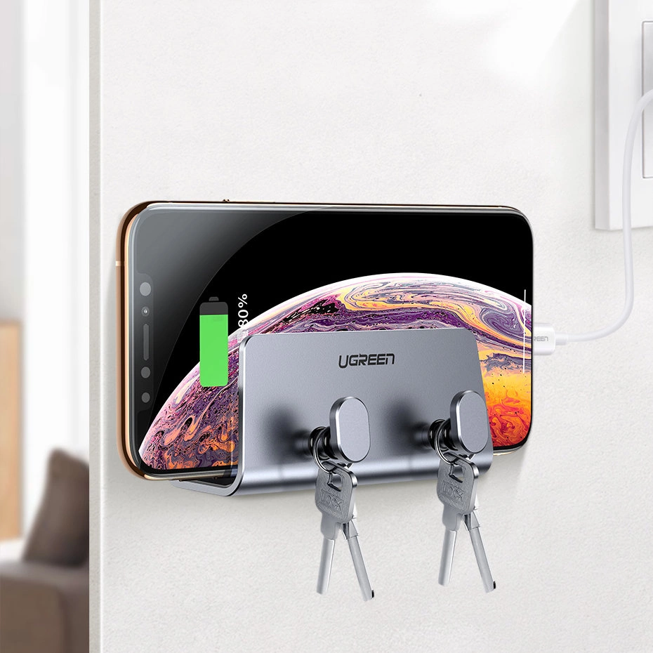 Ugreen LP193 metal wall holder for smartphone / tablet 4-9.7" - silvereng