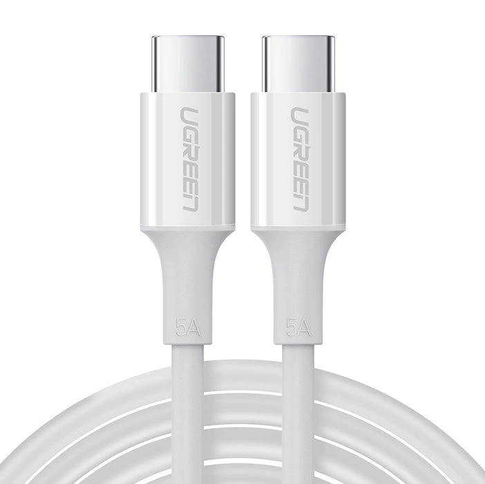 Ugreen US300 USB-C - USB-C PD QC FCP cable 100W 5A 480Mb/s 2m - whiteeng