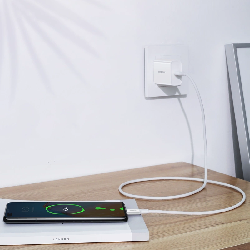 Ugreen US300 USB-C - USB-C PD QC FCP cable 100W 5A 480Mb/s 2m - whiteeng