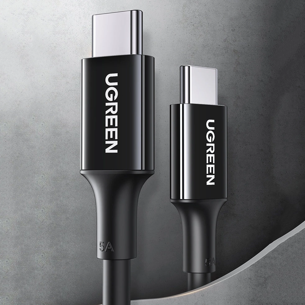 Ugreen US300 USB-C - USB-C PD QC FCP cable 100W 5A 480Mb/s 2m - whiteeng