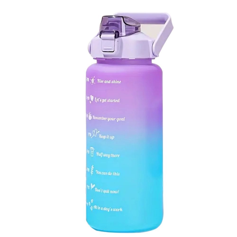862e754bf70e062775c02472da0f1651 Water bottle with a straw with a motivational measuring 2L RC-K-992 purple blue