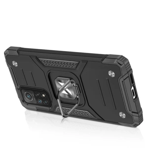 Wozinsky Ring Armor Tough Hybrid Case Cover + Magnetic Mount Mi Poco M4 Pro 5G / Redmi Note 11 5G (China) / Redmi Note 11T 5G / Redmi Note 11S 5G blackeng