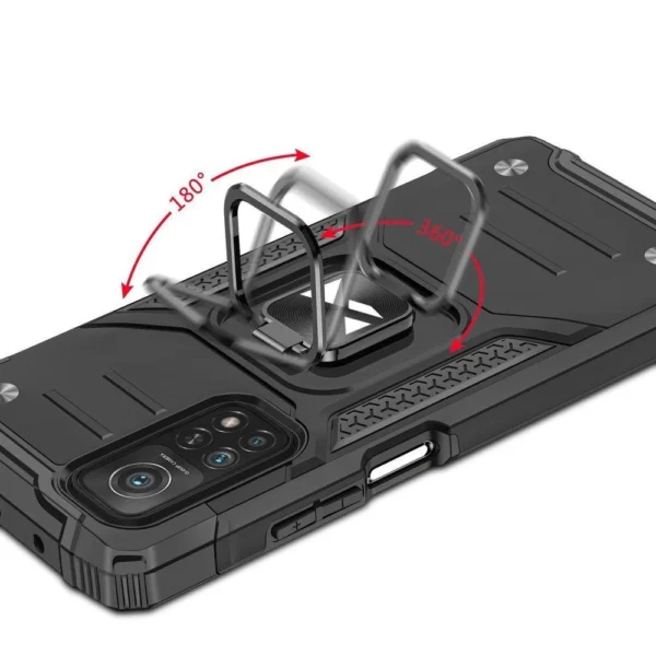 Wozinsky Ring Armor Tough Hybrid Case Cover + Magnetic Mount Mi Poco M4 Pro 5G / Redmi Note 11 5G (China) / Redmi Note 11T 5G / Redmi Note 11S 5G blackeng