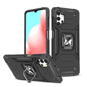 Wozinsky Ring Armor Tough Hybrid Case Cover + Magnetic Mount for Samsung Galaxy A13 5G blackeng