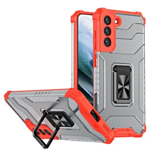 Crystal Ring Case tough hybrid cover + magnetic holder for Samsung Galaxy S22 + (S22 Plus) redeng