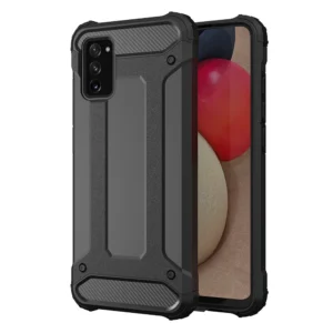 Hybrid Armor Case Tough Rugged Cover for Samsung Galaxy A03s blackeng