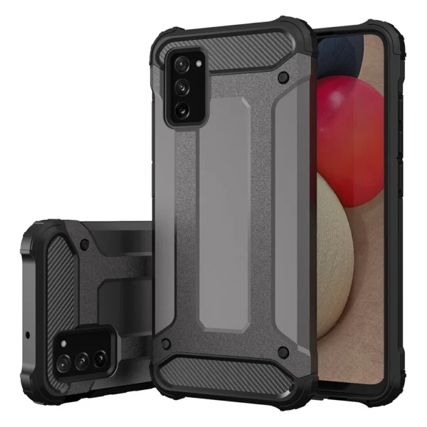Hybrid Armor Case Tough Rugged Cover for Samsung Galaxy A03s blackeng