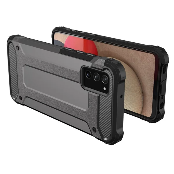 Hybrid Armor Case Tough Rugged Cover for Samsung Galaxy A03s blackeng