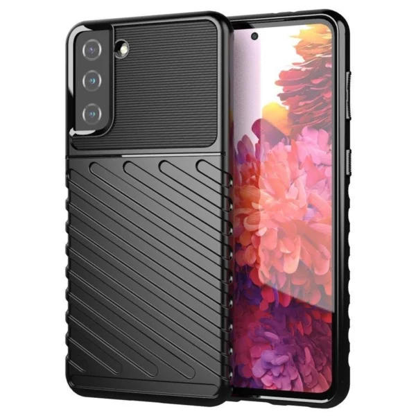 Thunder Case flexible armored cover for Samsung Galaxy S22 + (S22 Plus) blackeng