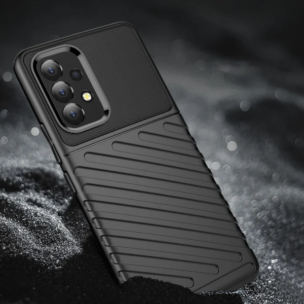 Thunder Case flexible armored cover for Samsung Galaxy A53 5G blackeng
