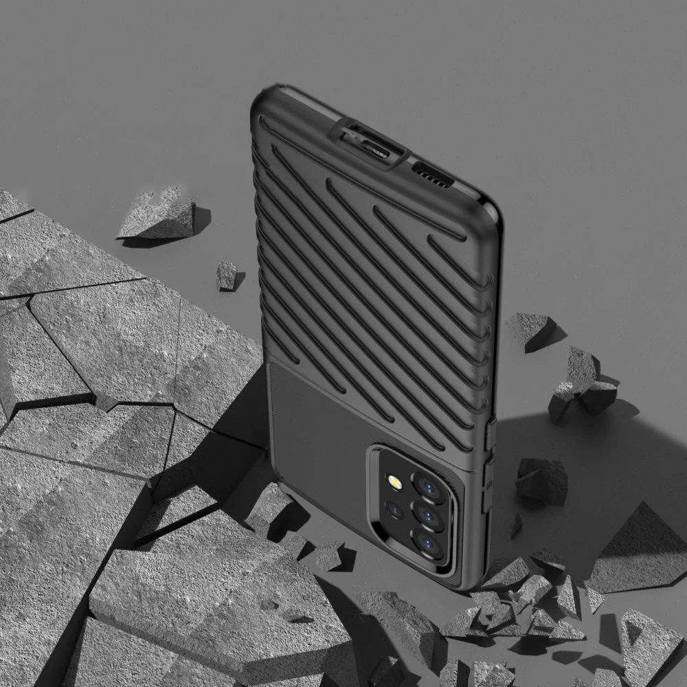 87542_7 Thunder Case flexible armored cover for Samsung Galaxy A53 5G blackeng