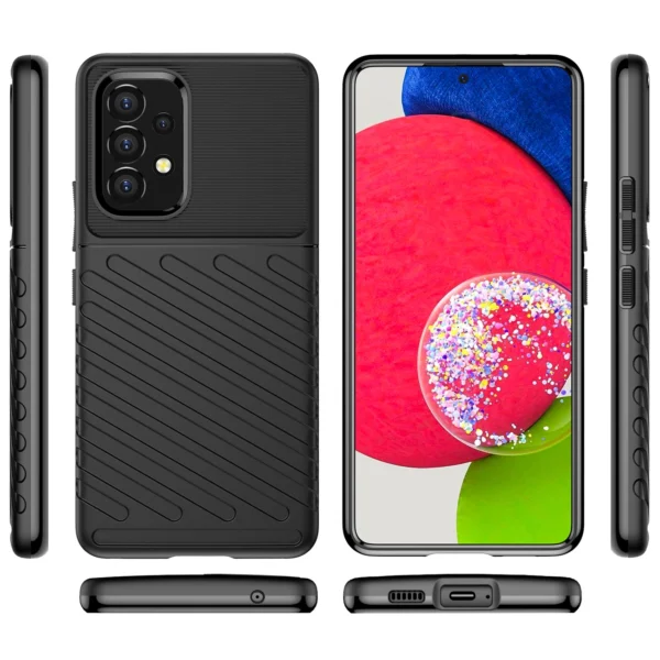 Thunder Case flexible armored cover for Samsung Galaxy A53 5G blackeng