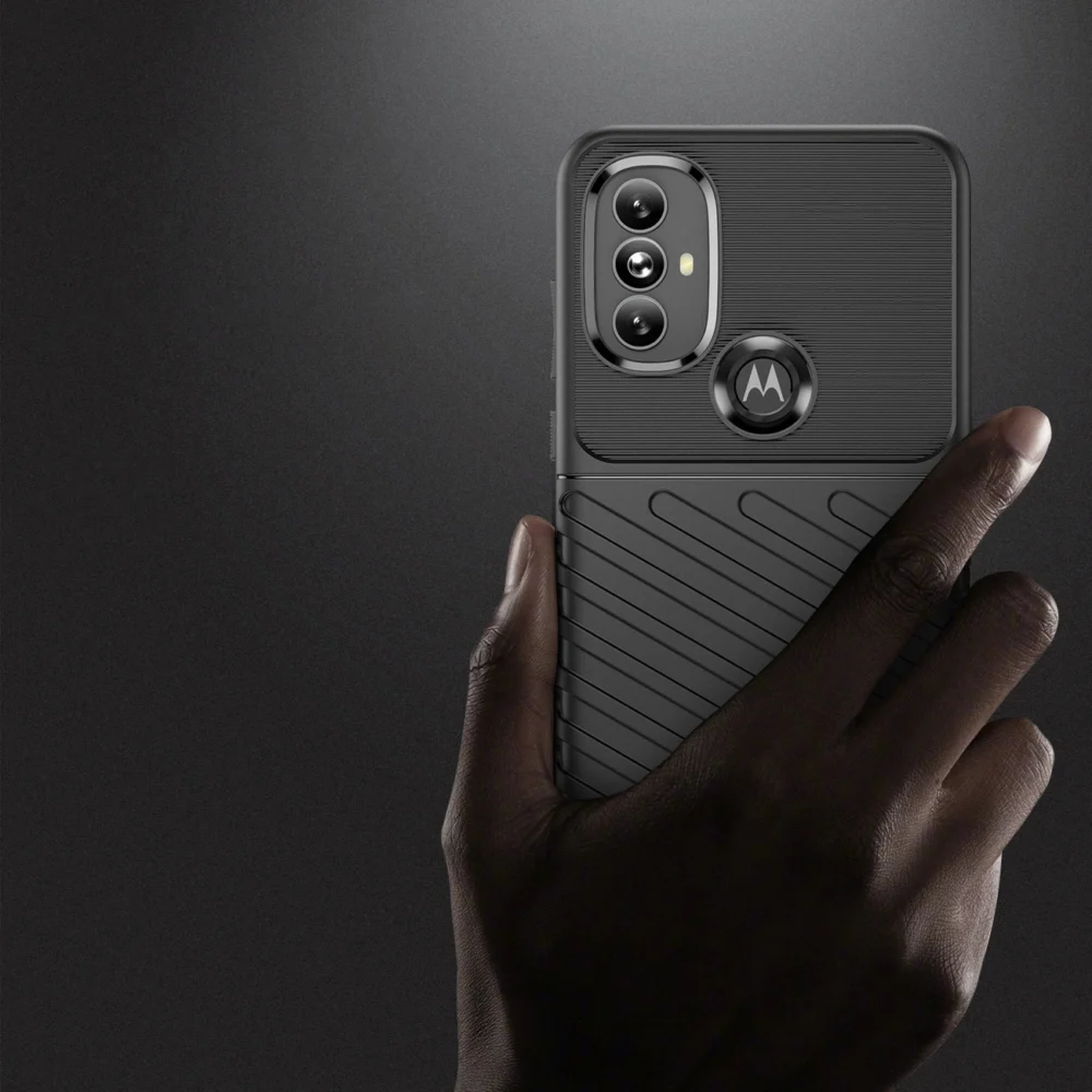 87545_3 Thunder Case flexible armored cover for Motorola Moto G Power 2022 blackeng