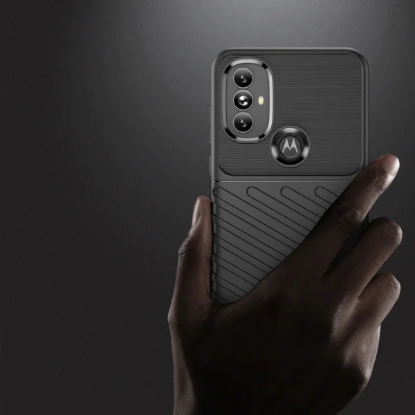 Thunder Case flexible armored cover for Motorola Moto G Power 2022 blackeng