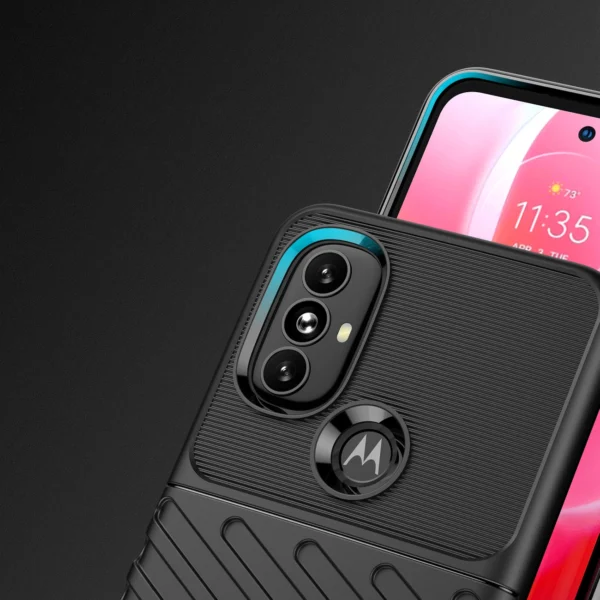 Thunder Case flexible armored cover for Motorola Moto G Power 2022 blackeng